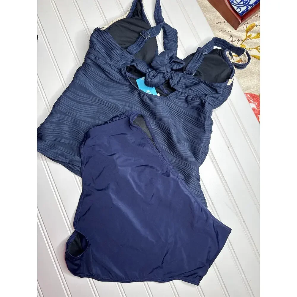 NWT Cupshe Lot of 4 Tankini & Swim Bottoms Swimsuit Bathing Suit Beach Summer L